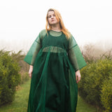 The Everything Dress in Forest Green Silk Organza - House of Flint