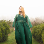 The Everything Dress in Forest Green Silk Organza - House of Flint