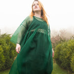 The Everything Dress in Forest Green Silk Organza - House of Flint