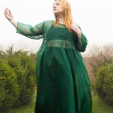 The Everything Dress in Forest Green Silk Organza - House of Flint