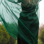 The Everything Dress in Forest Green Silk Organza - House of Flint