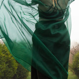 The Everything Dress in Forest Green Silk Organza - House of Flint