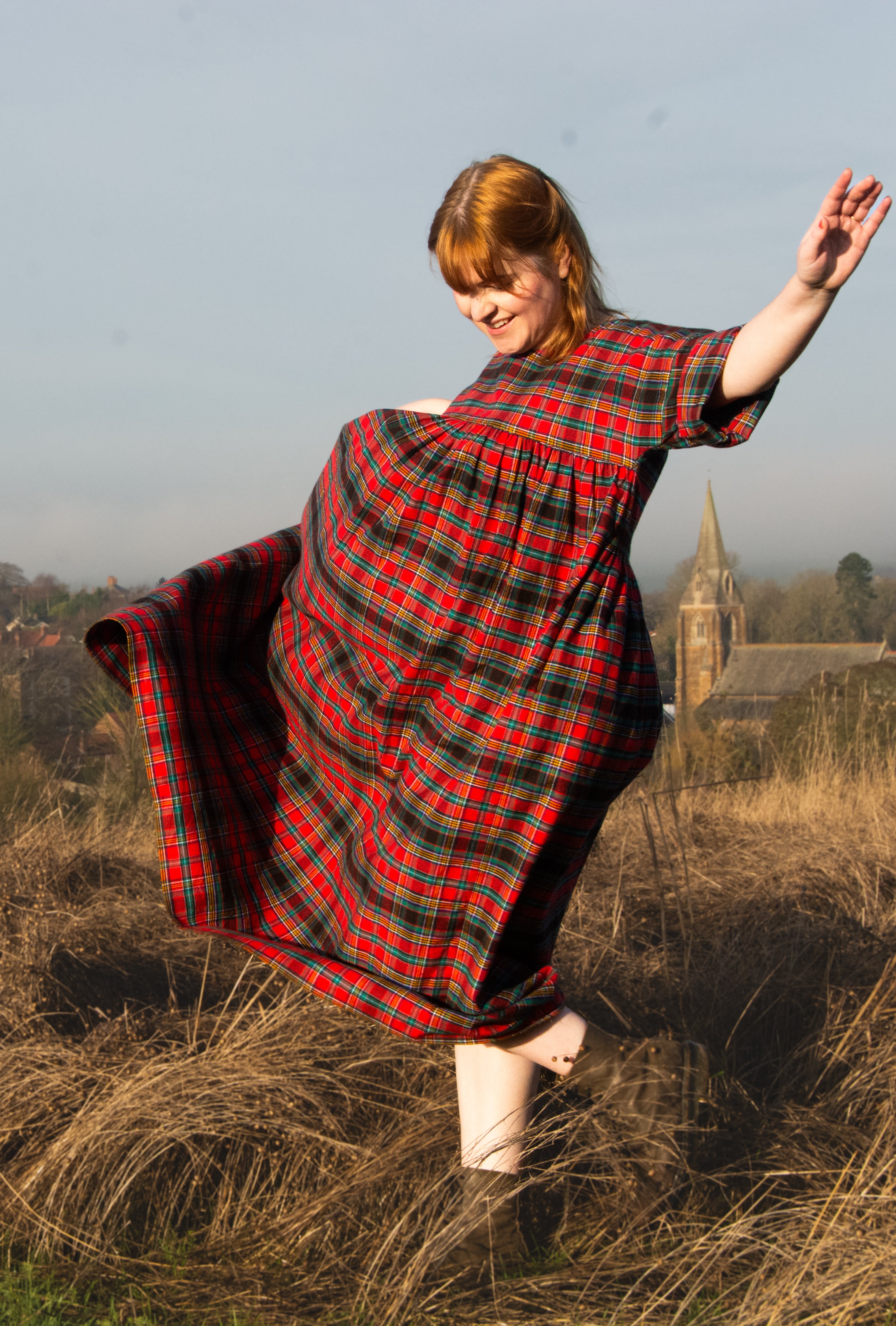 The Everything Dress in Red Tartan - House of Flint