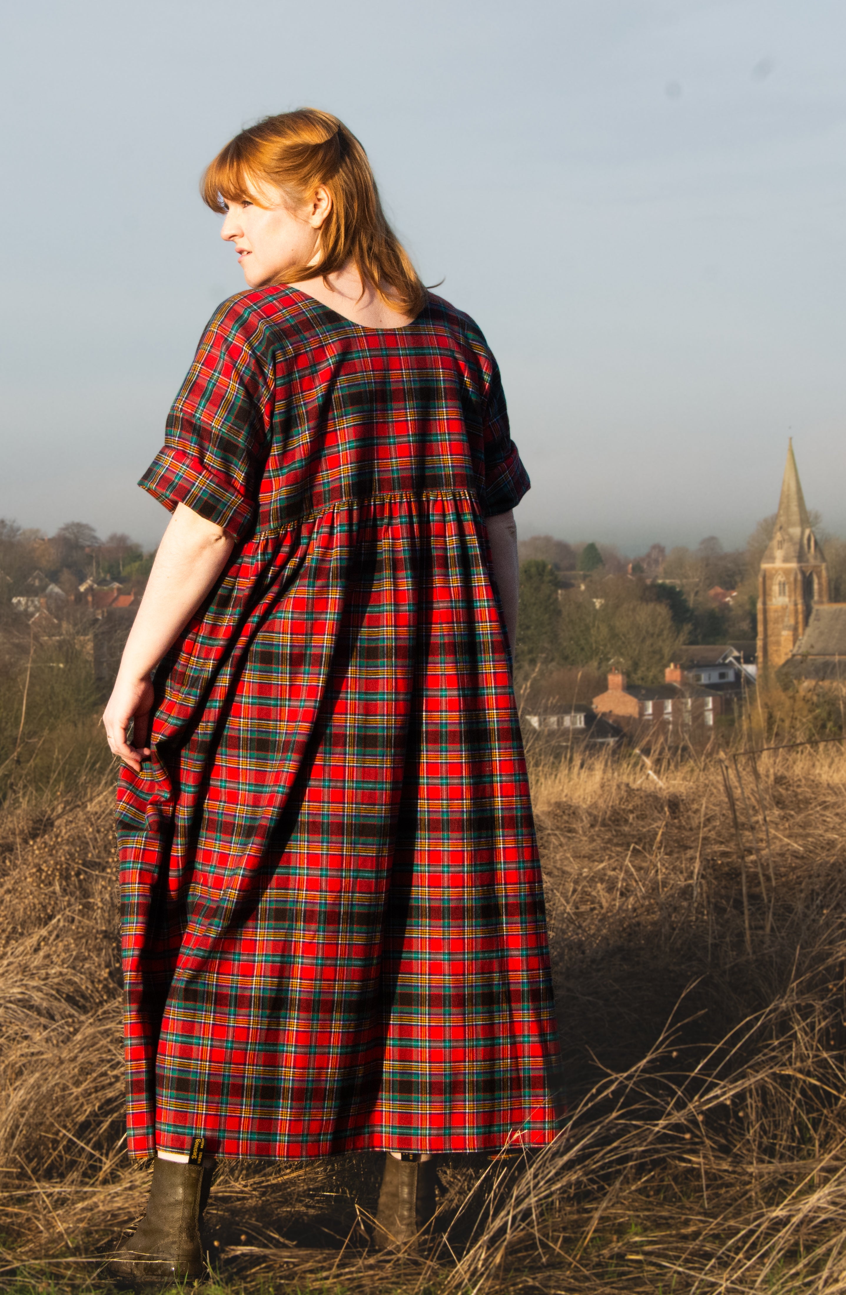 The Everything Dress in Red Tartan - House of Flint