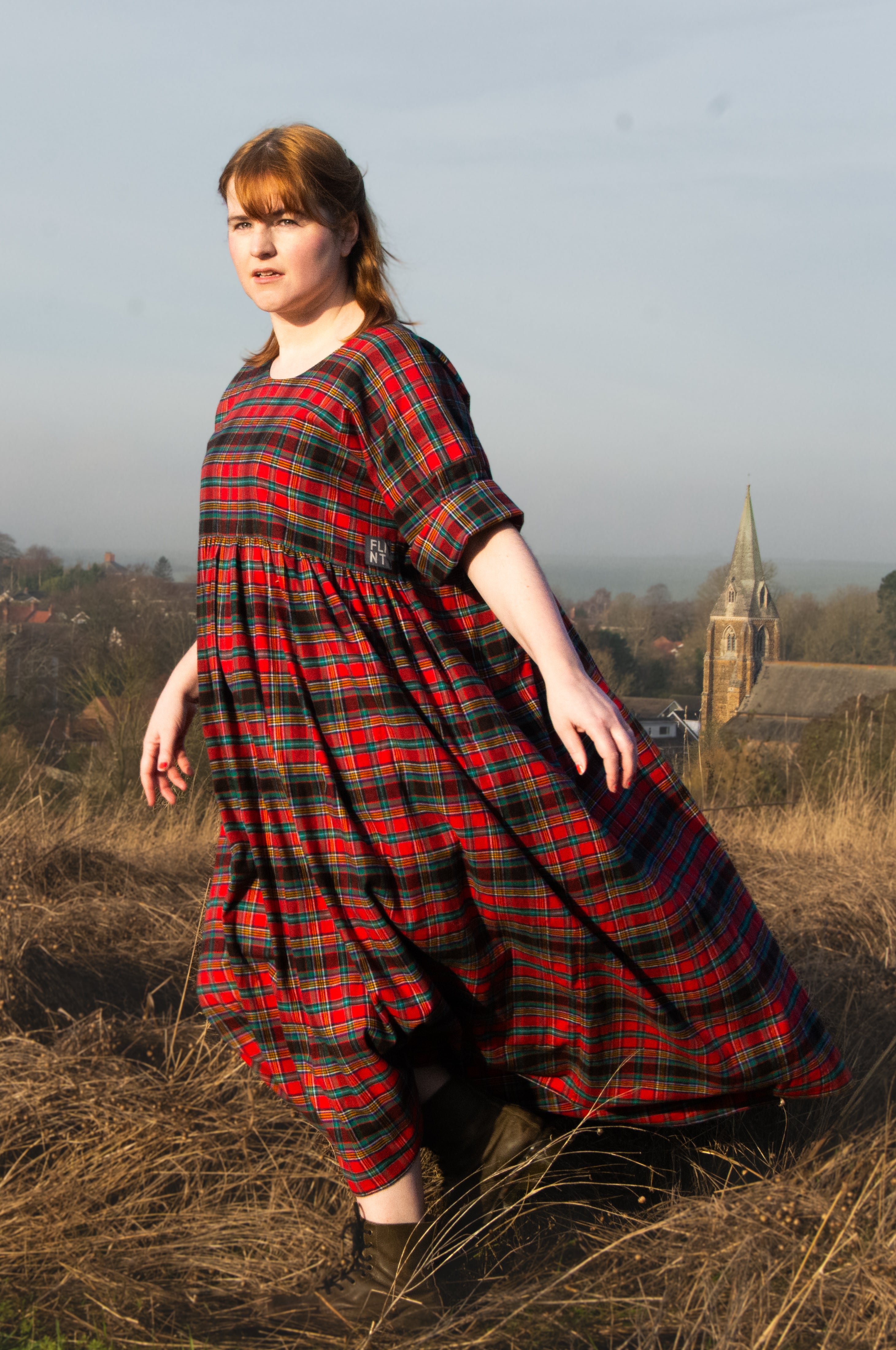 The Everything Dress in Red Tartan - House of Flint