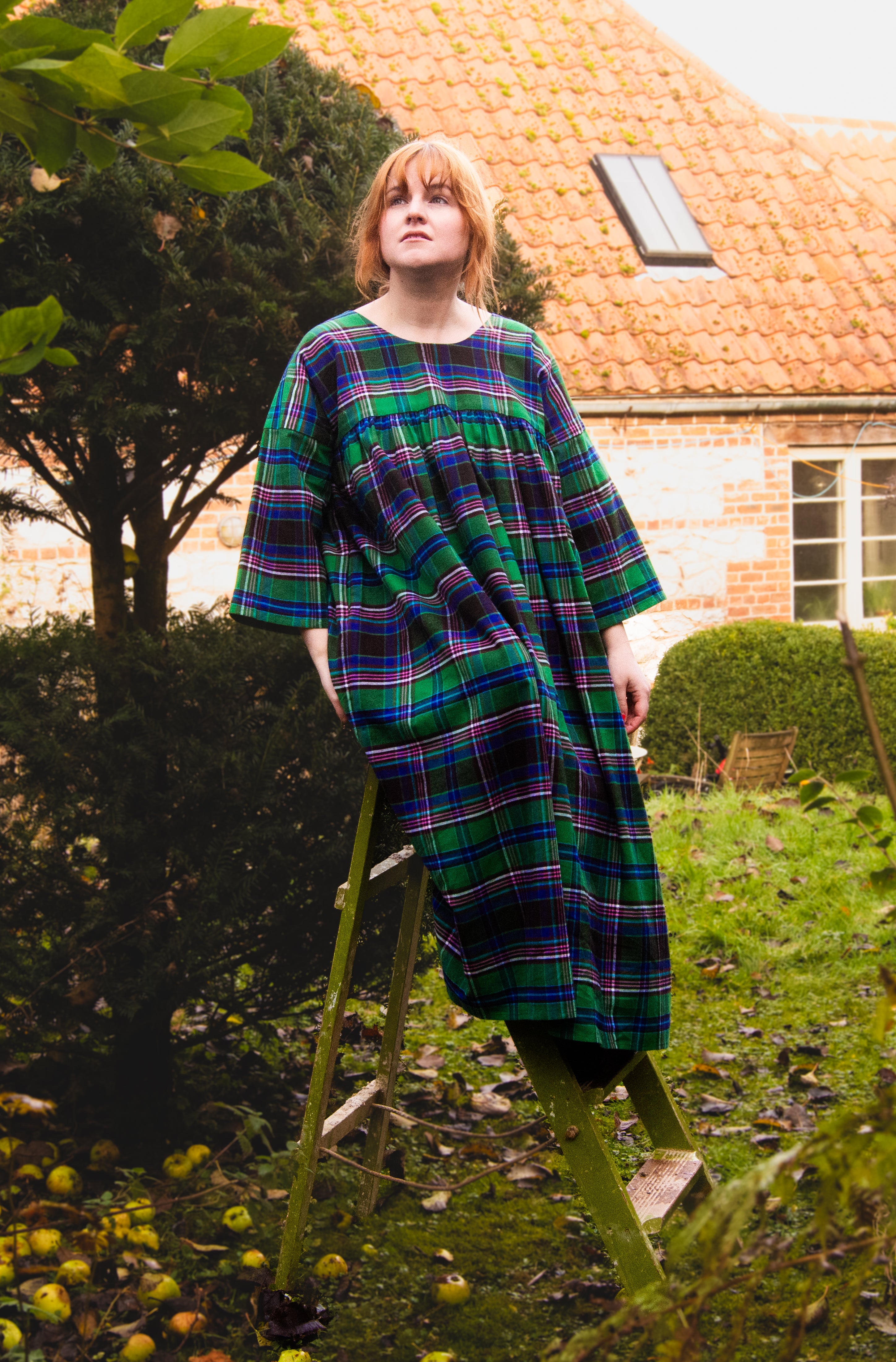 The Everything Dress in Green Tartan - House of Flint