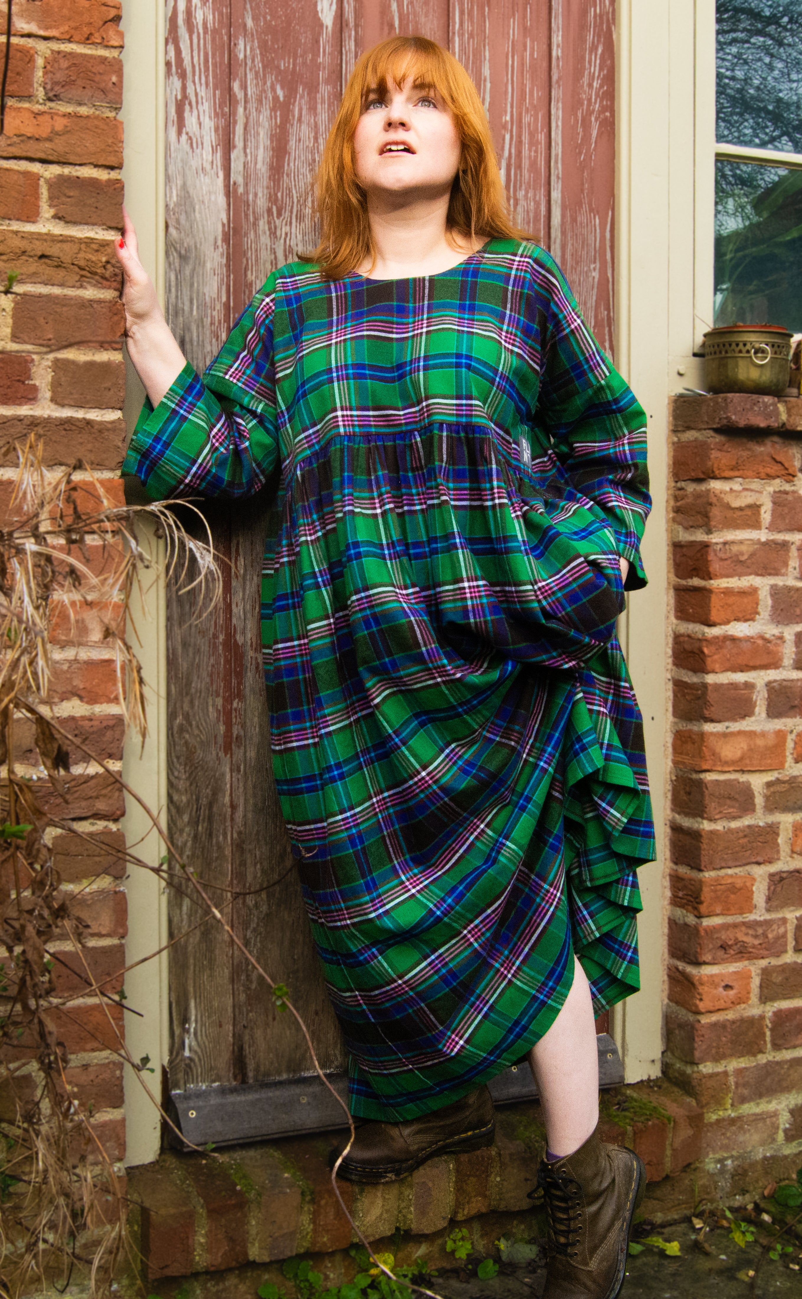 The Everything Dress in Green Tartan - House of Flint