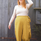 The Avery Trousers in Lemon curd