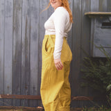 The Avery Trousers in Lemon curd