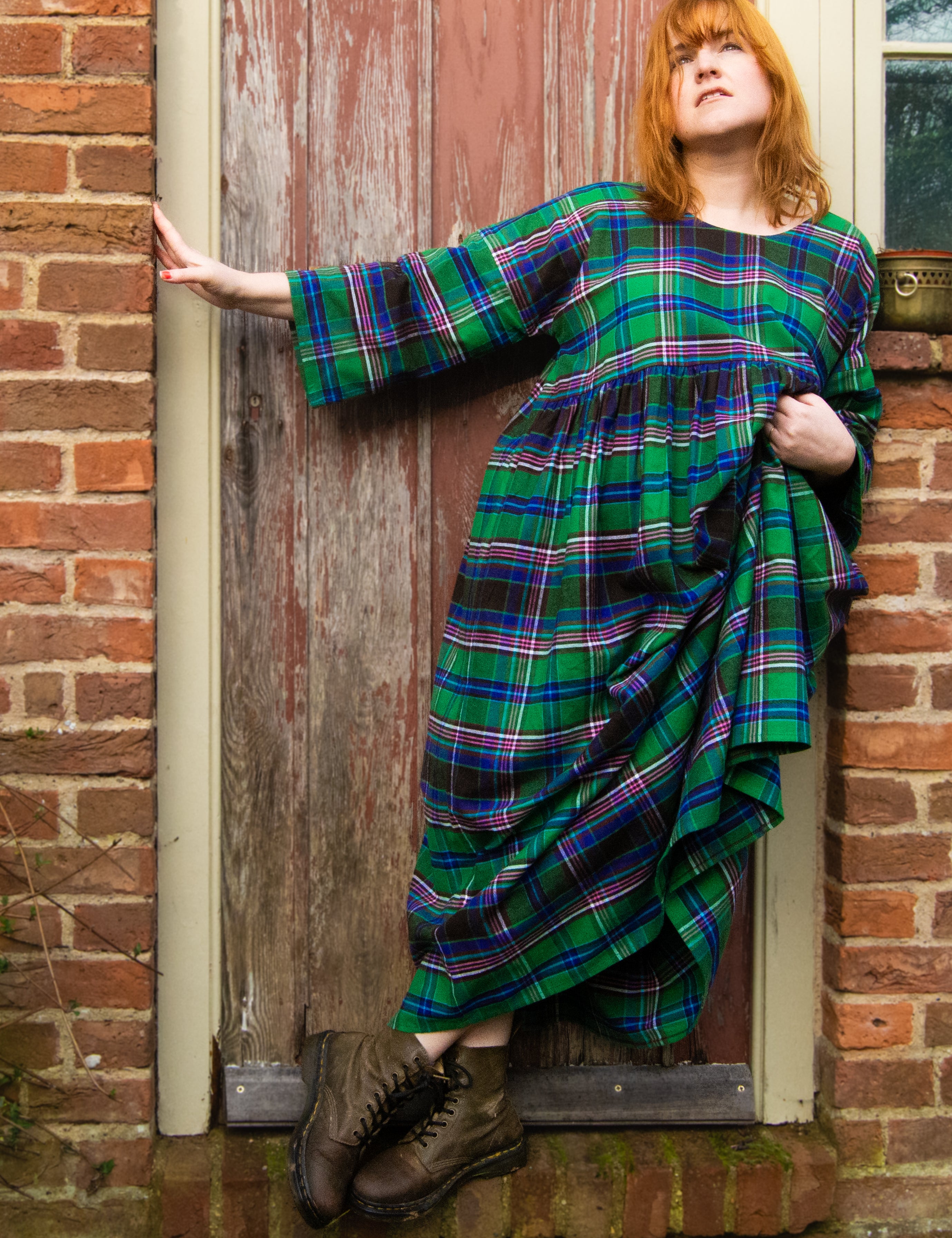 The Everything Dress in Green Tartan - House of Flint