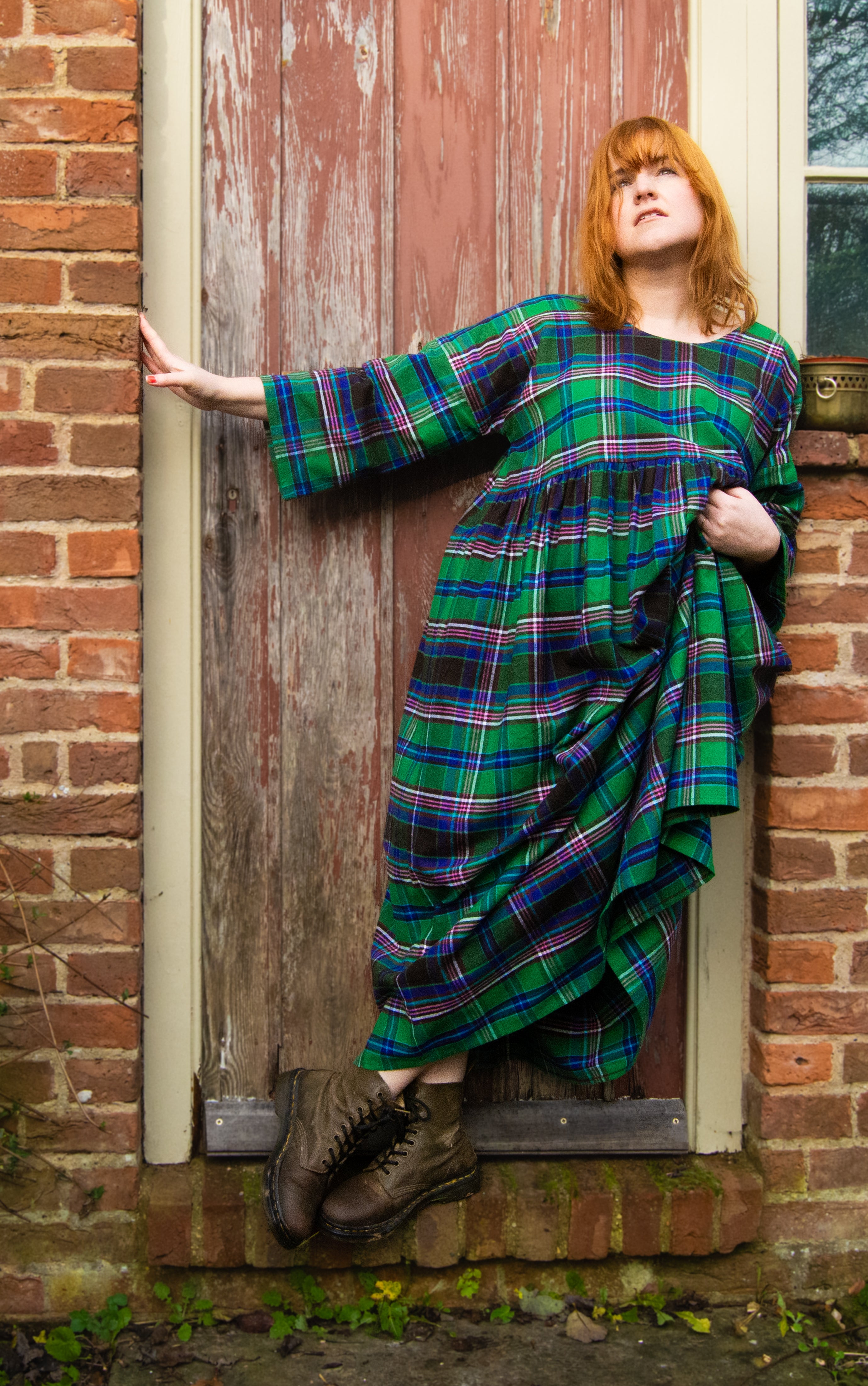 The Everything Dress in Green Tartan - House of Flint