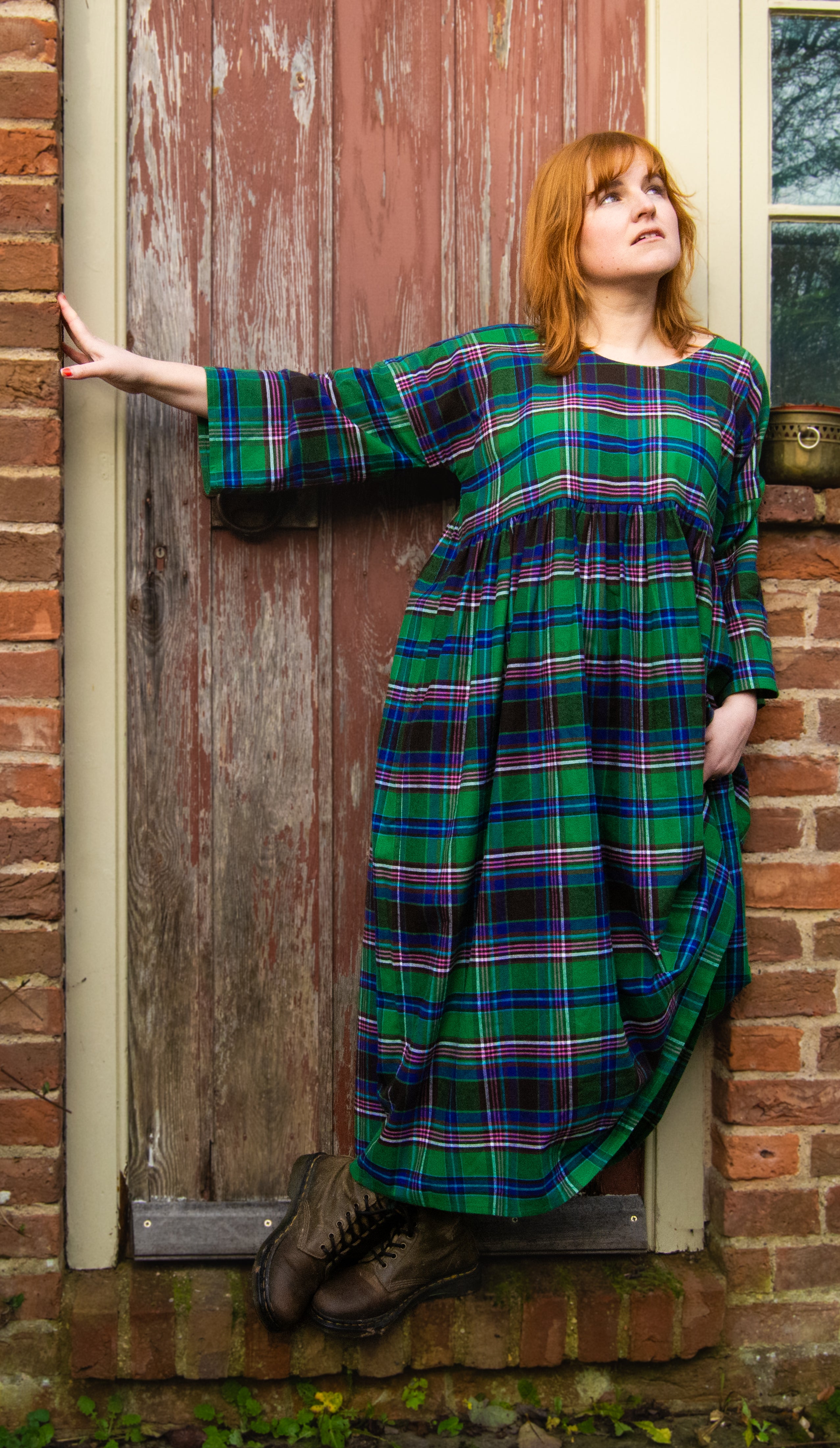 The Everything Dress in Green Tartan - House of Flint