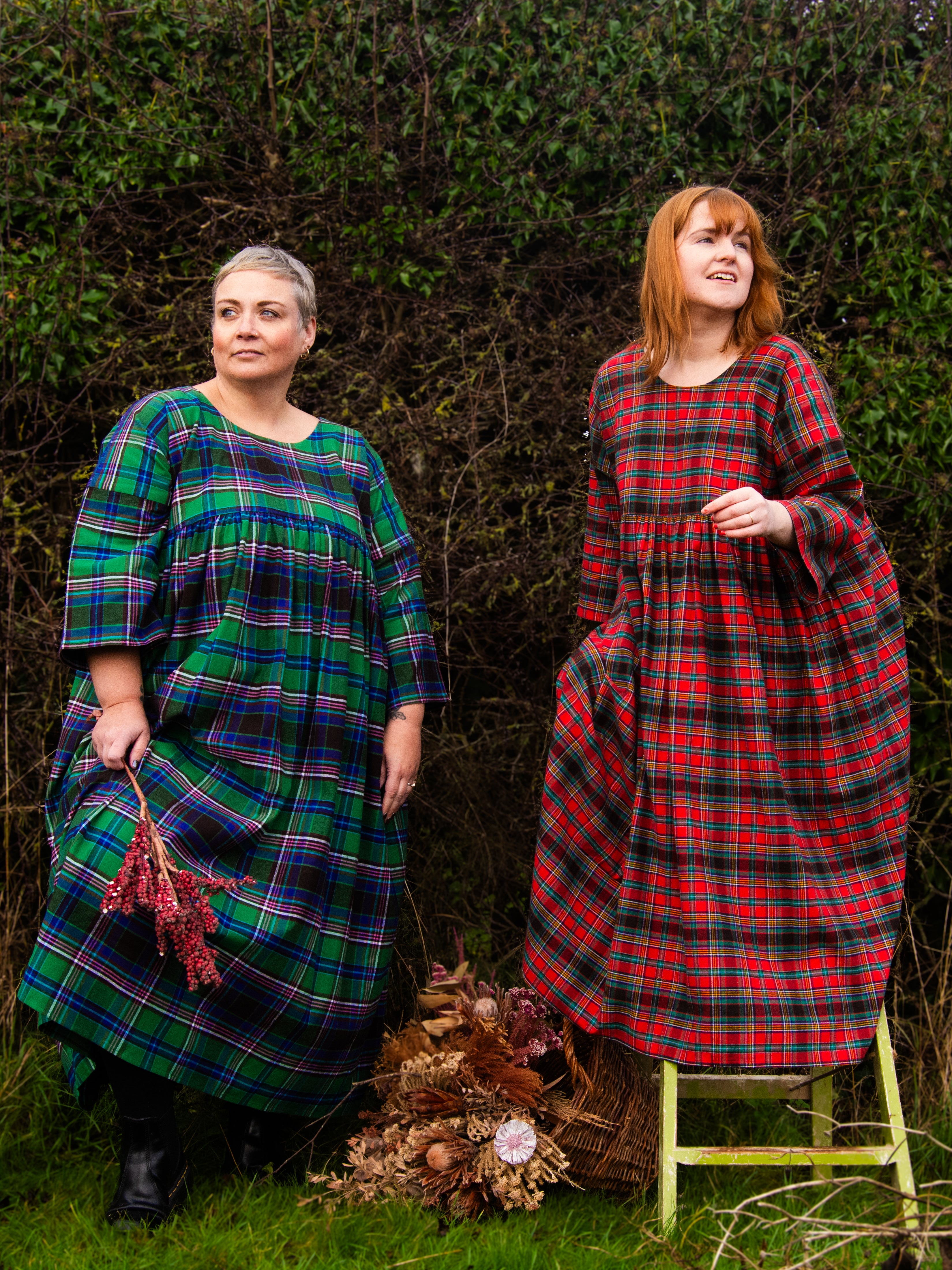 The Everything Dress in Green Tartan - House of Flint