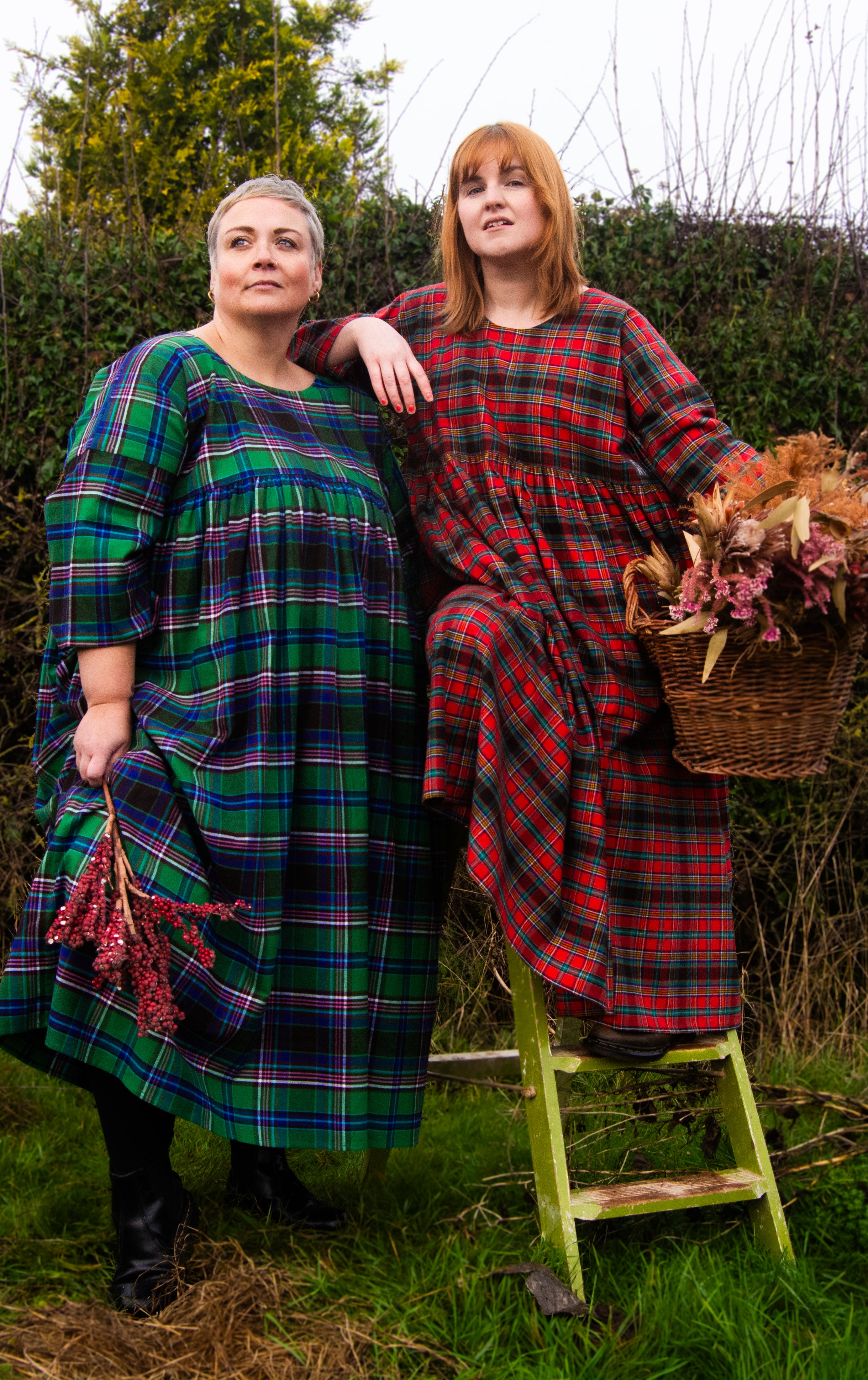 The Everything Dress in Green Tartan - House of Flint