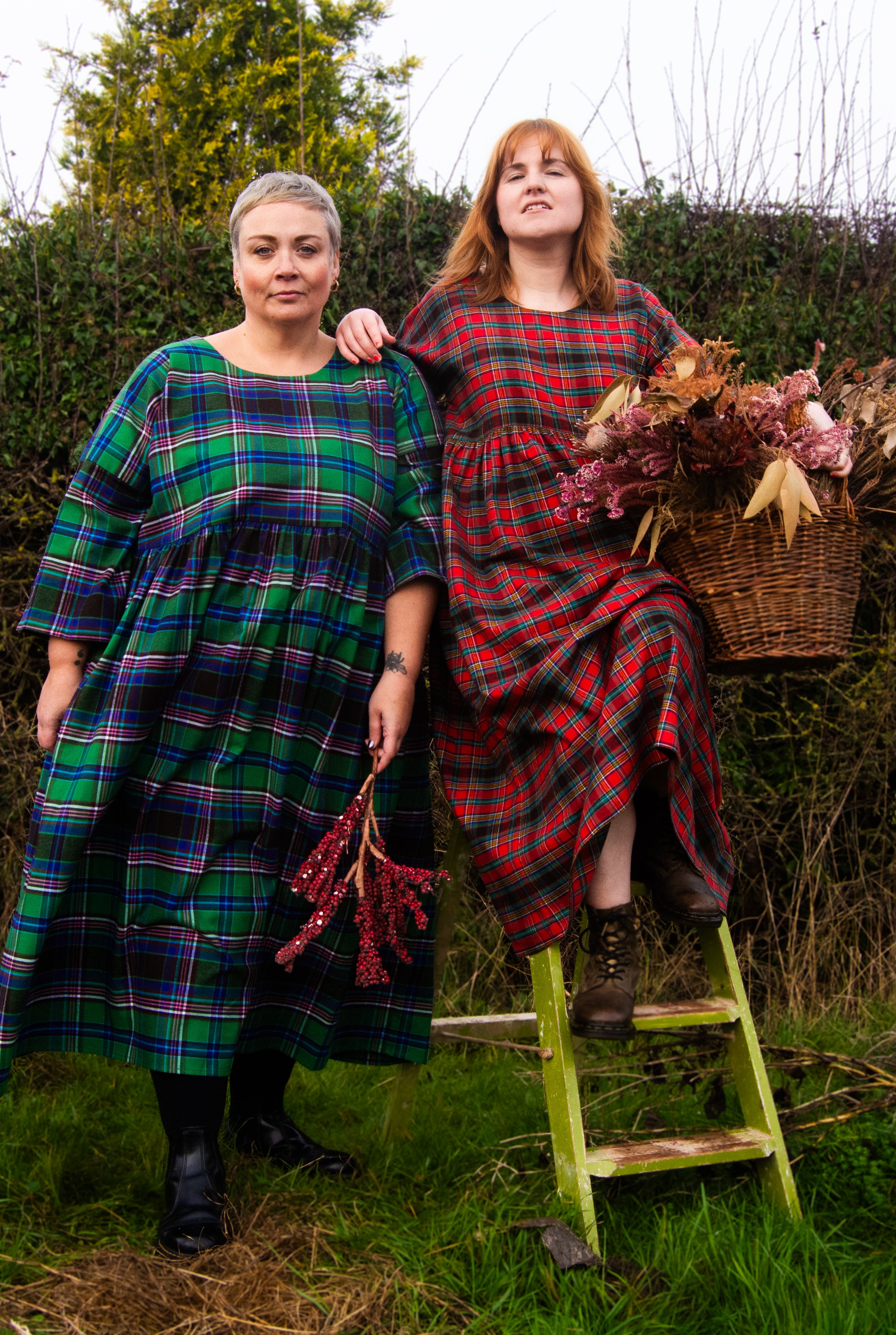 The Everything Dress in Green Tartan - House of Flint