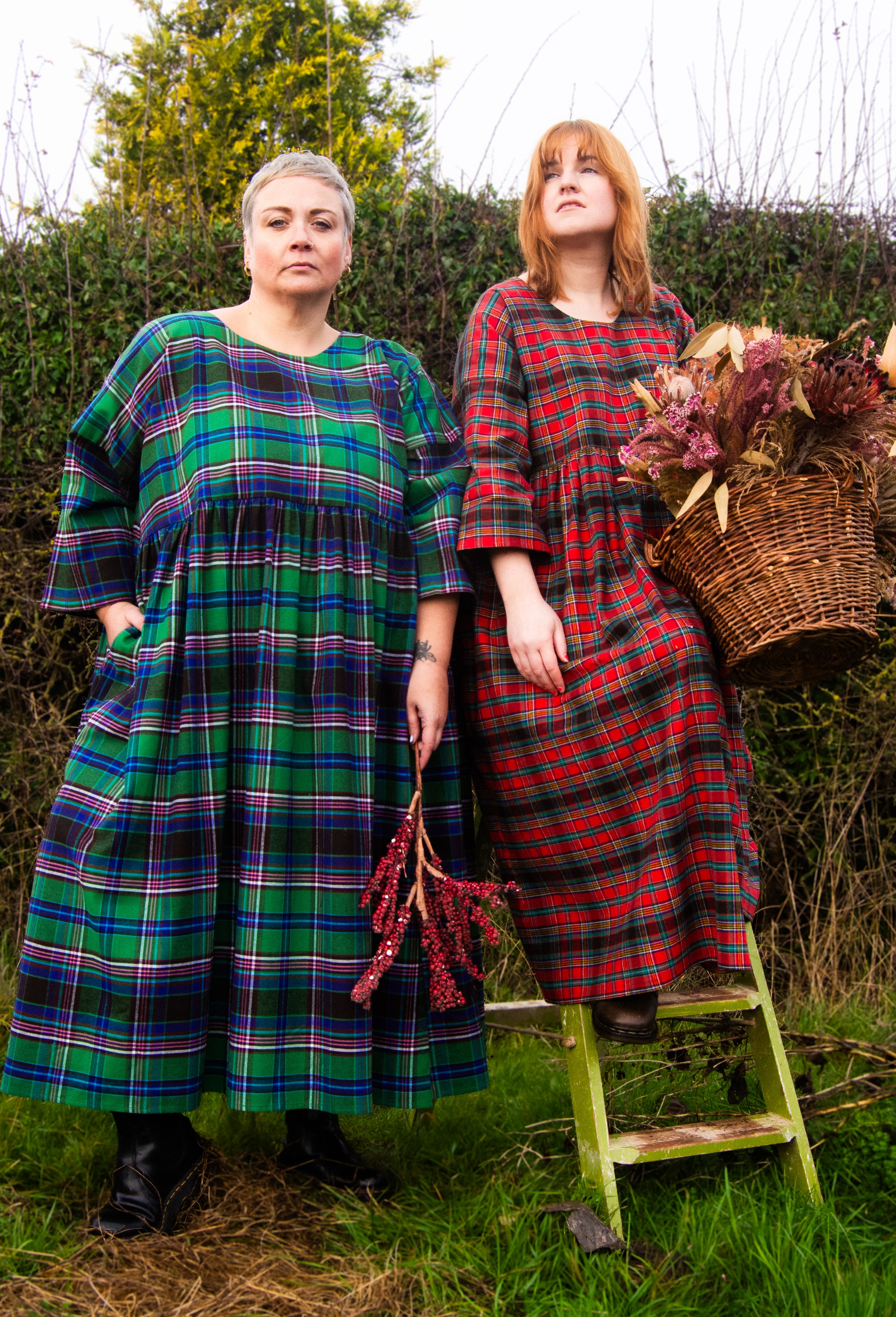 The Everything Dress in Green Tartan - House of Flint