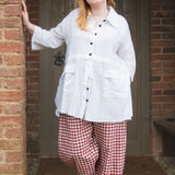 The Good Life Shirt in White Cotton