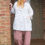 The Good Life Shirt in White Cotton