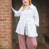 The Good Life Shirt in White Cotton