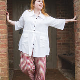 The Good Life Shirt in White Cotton