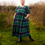 The Everything Dress in Green Tartan - House of Flint