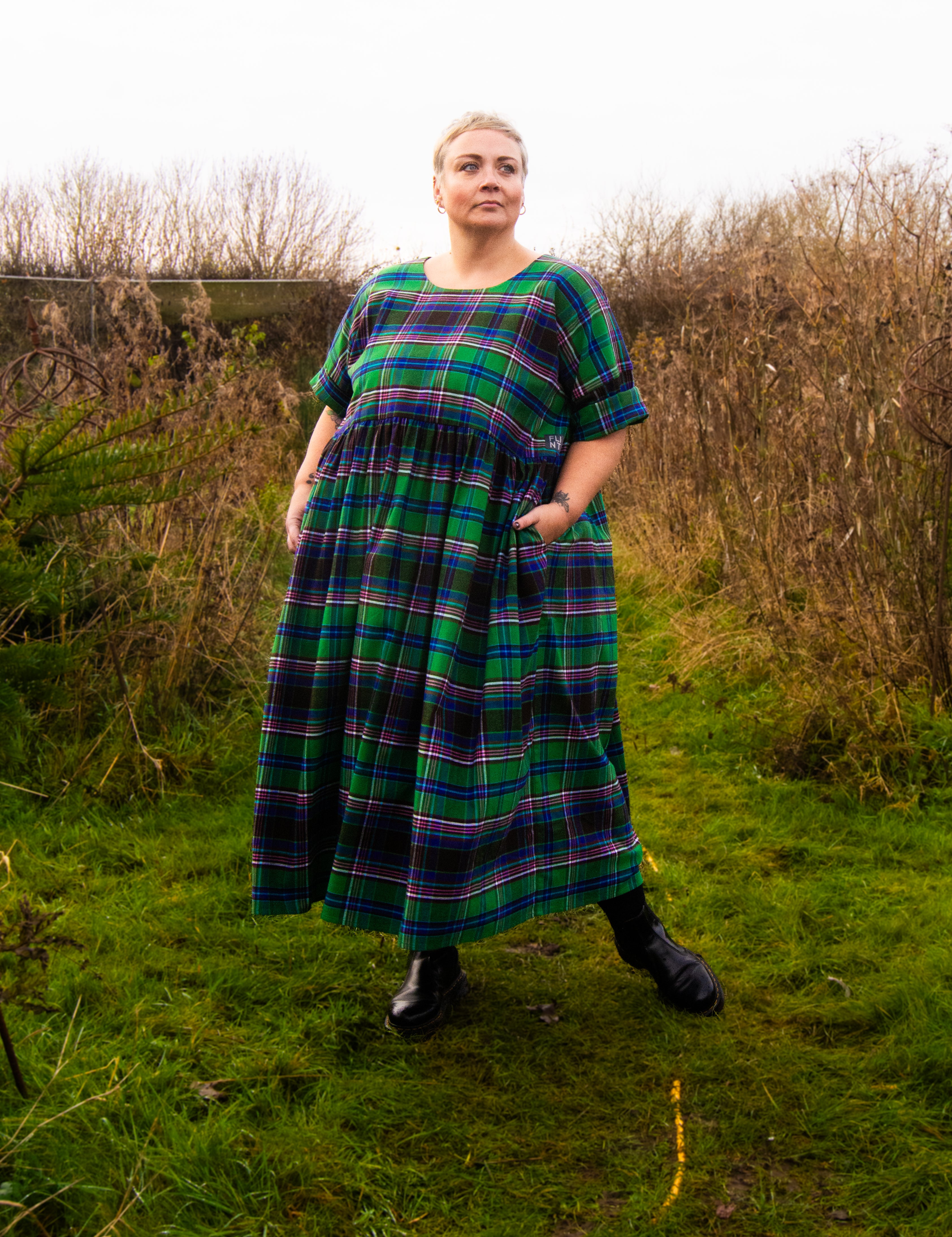 The Everything Dress in Green Tartan - House of Flint