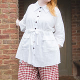 The Good Life Shirt in White Cotton