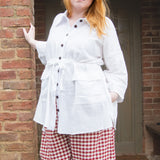 The Good Life Shirt in White Cotton