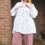 The Good Life Shirt in White Cotton