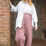 The Avery Trousers in Red Gingham - House of Flint