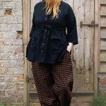 The Good Life Shirt in Black Cotton - ships late March - House of Flint