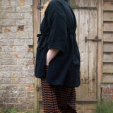 The Good Life Shirt in Black Cotton - ships late March - House of Flint