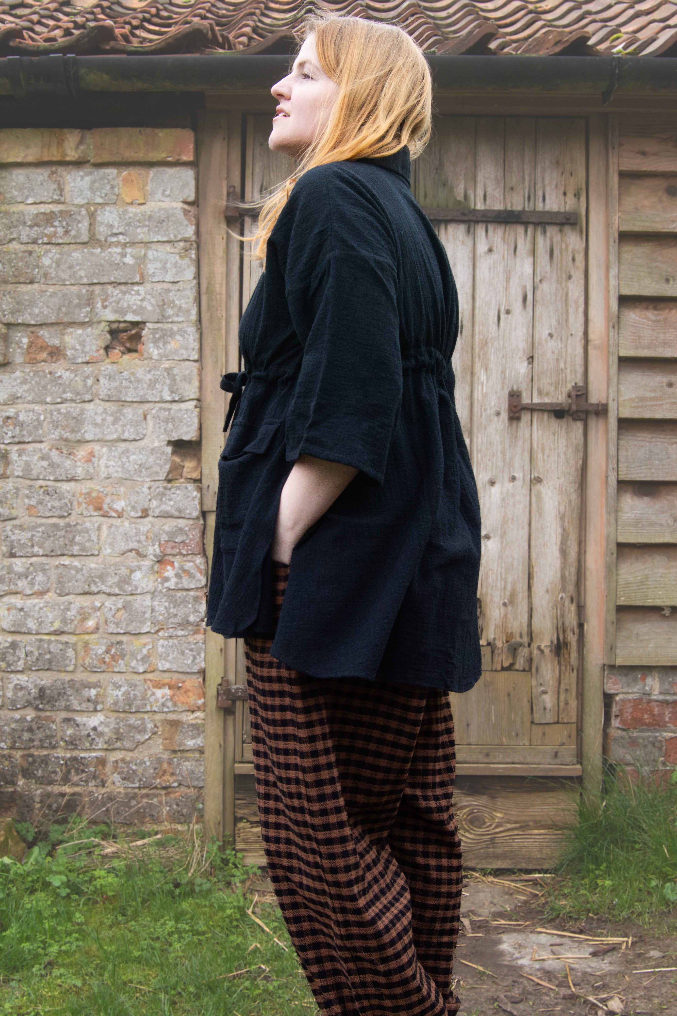 The Good Life Shirt in Black Cotton - ships late March - House of Flint