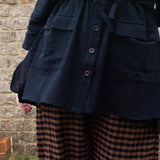 The Good Life Shirt in Black Cotton - ships late March - House of Flint