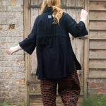 The Good Life Shirt in Black Cotton - ships late March - House of Flint