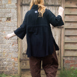 The Good Life Shirt in Black Cotton - ships late March - House of Flint