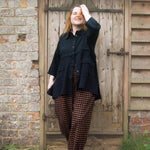 The Good Life Shirt in Black Cotton - ships late March - House of Flint