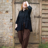 The Good Life Shirt in Black Cotton - ships late March - House of Flint