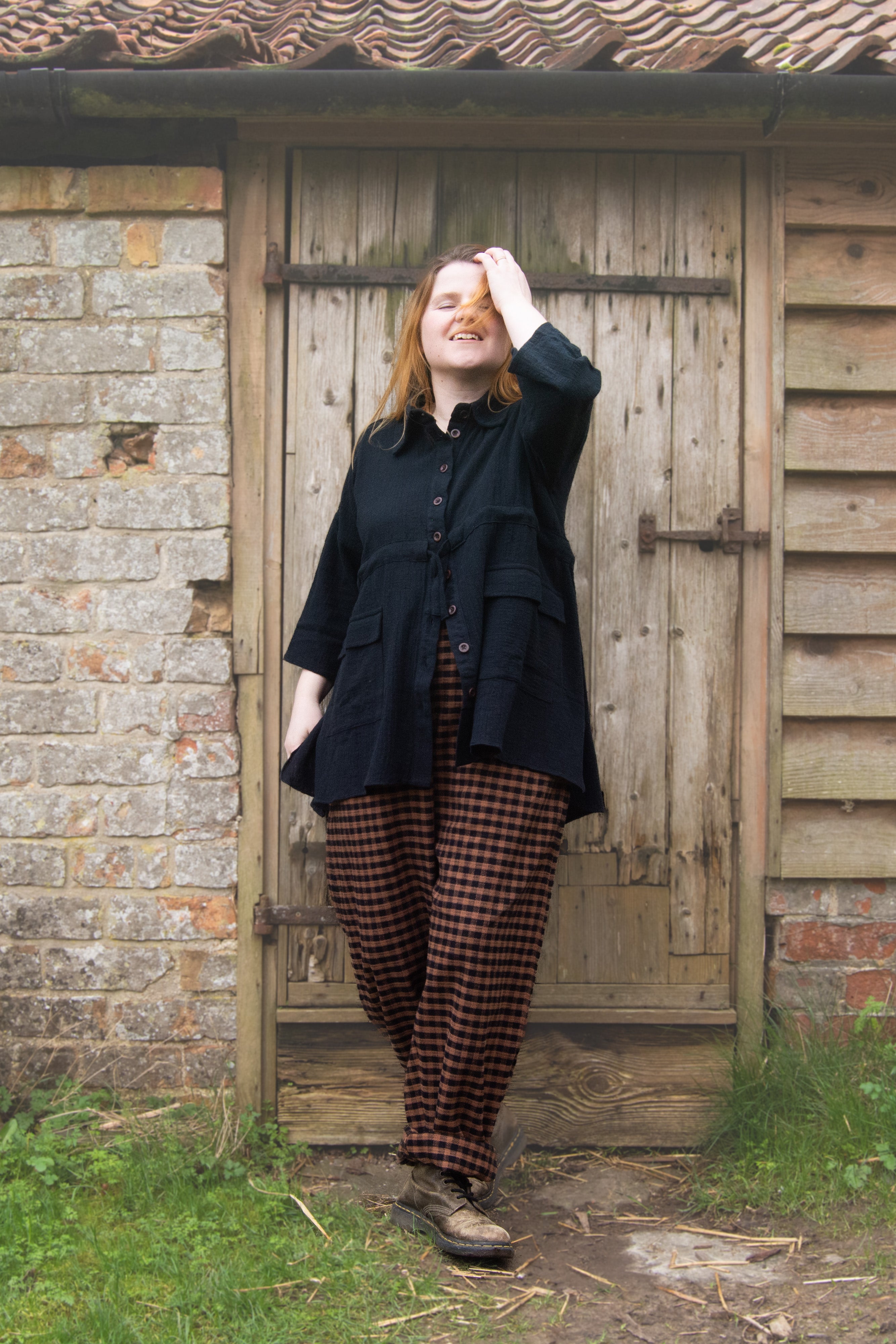 The Good Life Shirt in Black Cotton - ships late March - House of Flint