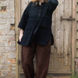 The Good Life Shirt in Black Cotton - ships late March - House of Flint