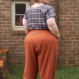 The Staple Tee in Brown Check - House of Flint