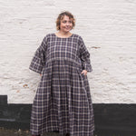 The Everything Dress in Brown Check - House of Flint