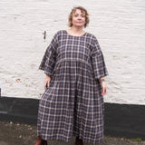 The Everything Dress in Brown Check - House of Flint