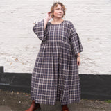 The Everything Dress in Brown Check - House of Flint