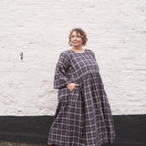 The Everything Dress in Brown Check - House of Flint
