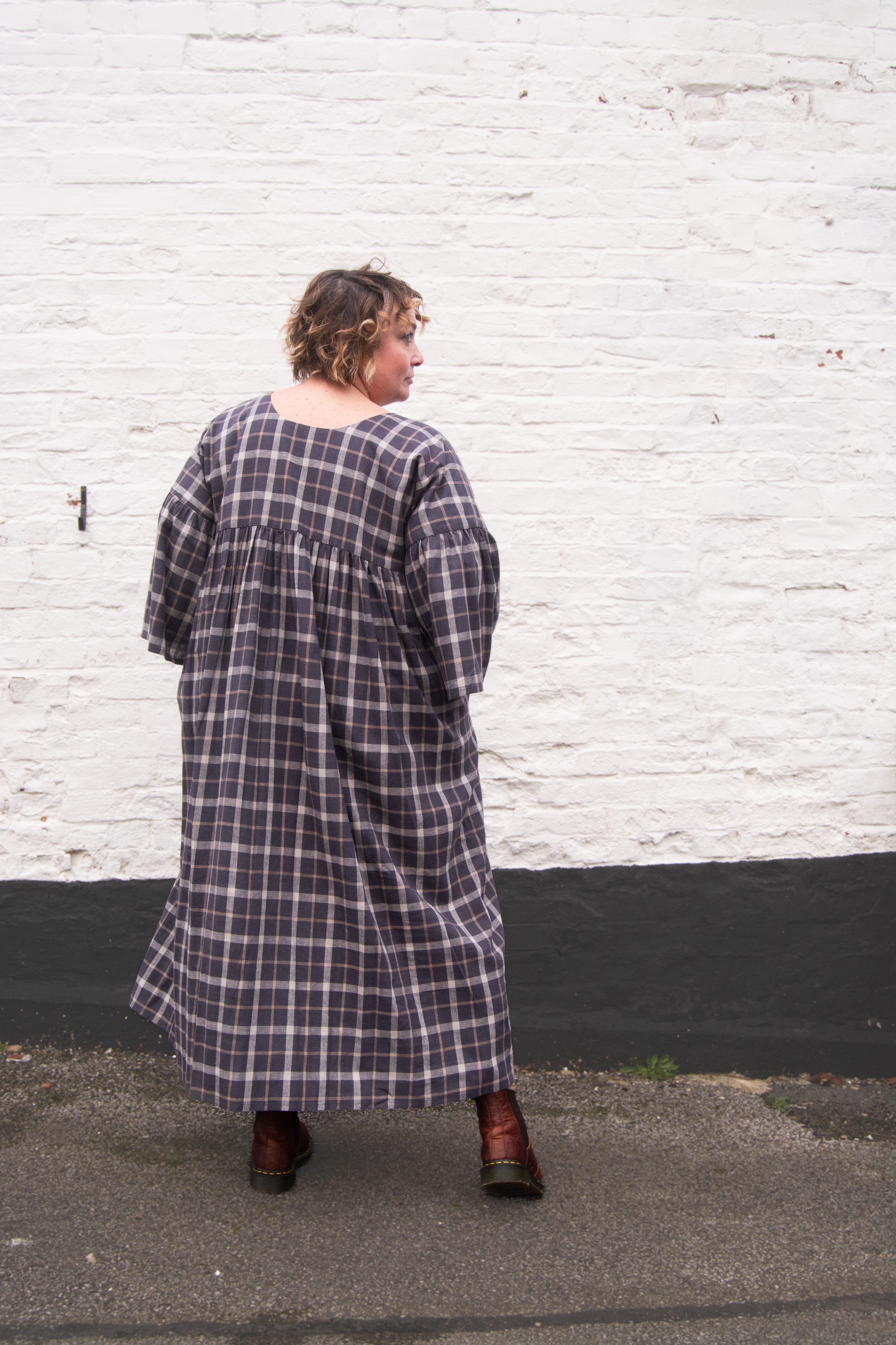The Everything Dress in Brown Check - House of Flint