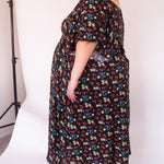 The Joan Dress in Midnight Flowers - House of Flint