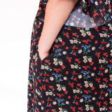 The Joan Dress in Midnight Flowers - House of Flint