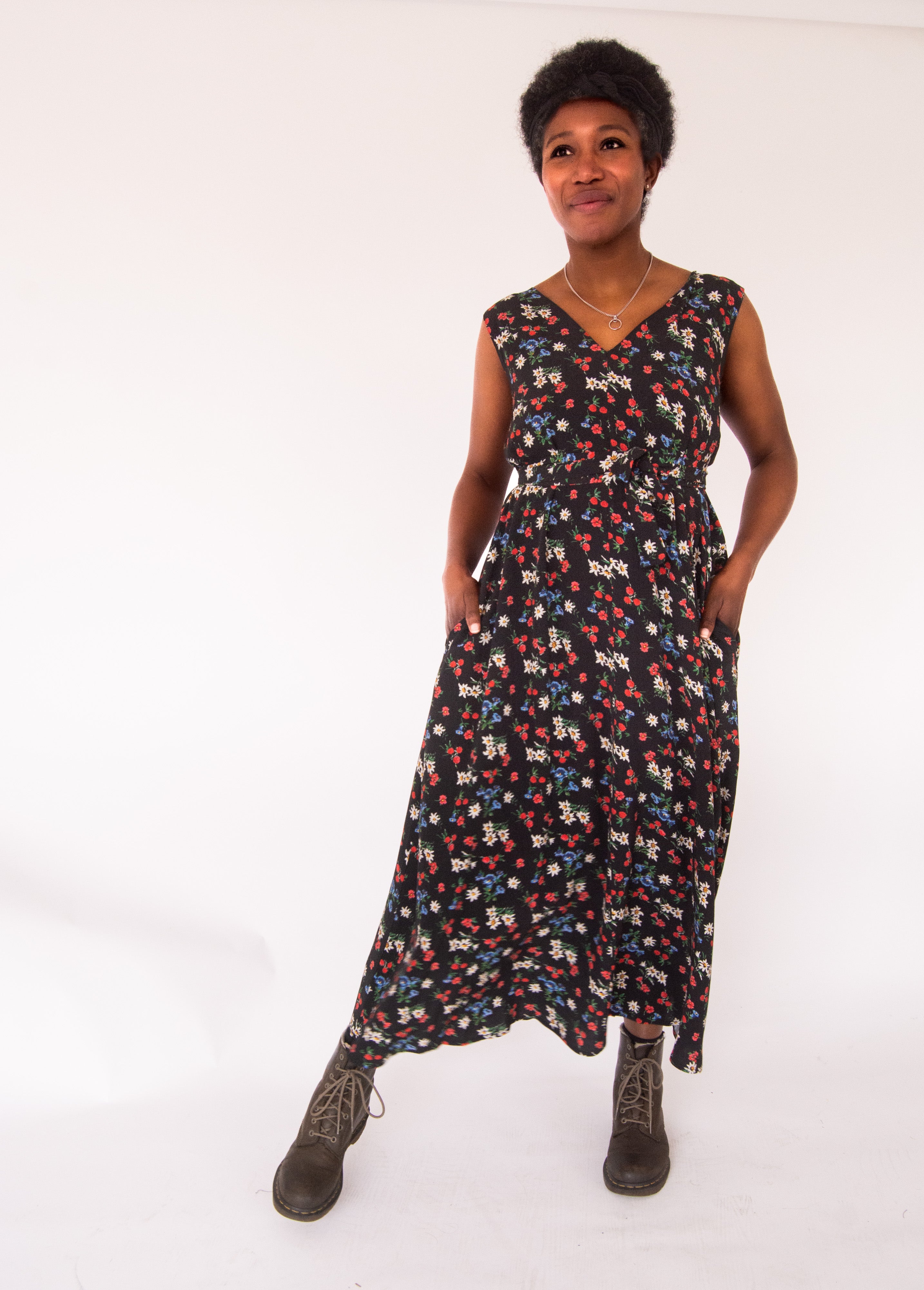 The Joan Dress in Emerald Satin - pre-order - House of Flint