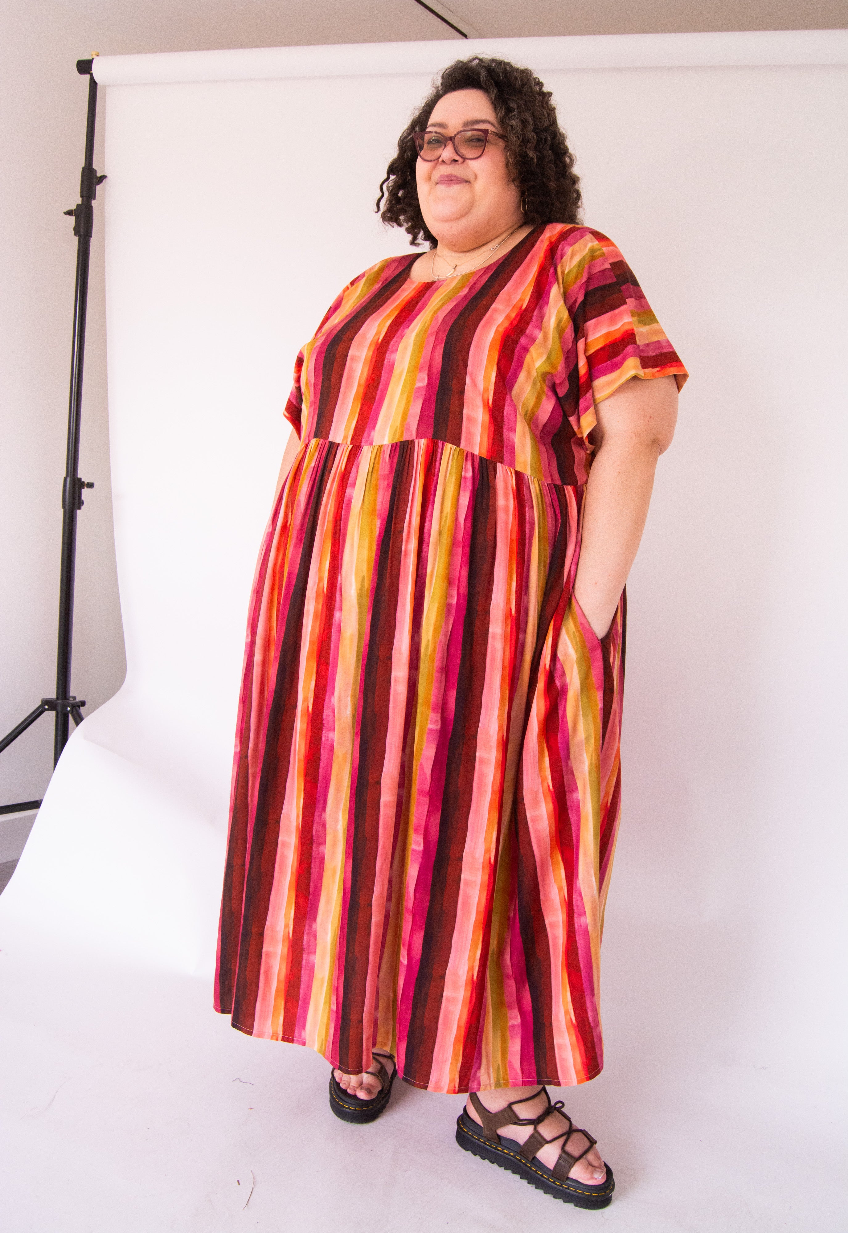 The Everything Dress in Sunset Stripe - House of Flint